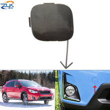 Крышка переднего бампера для буксирного крючка ZUK, Неокрашенная Крышка для Subaru XV Corsstrek 2012-2017, крышка переднего прицепа 2024 - купить недорого