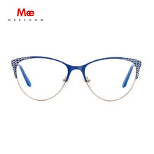 Messhow-Montura de gafas de aleación de titanio para mujer, gafas graduadas con estilo, Ojo de Gato, montura óptica para miopía, 6933 2024 - compra barato