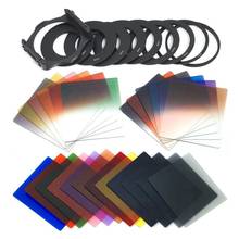 24pcs Square Full + Graduated Filter Set + 9 Size Adapter Ring Filter Holder for cokin p series LF78 2024 - buy cheap