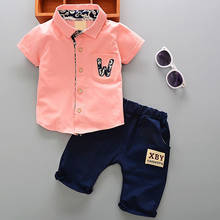 Summer 1 year newborn boy baby gentleman suit clothes sets for boy baby clothes outfits casual sports outerwear 2pcs cowboy sets 2024 - buy cheap