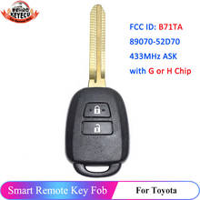 KEYECU 2 Button B71TA Remote Control Car Key Fob 433MHz G Chip or H Chip for Toyota Yaris 2012 2013 2014 for RAV4 2014 2015 2024 - buy cheap