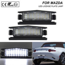 2Pcs Número LED License Plate Luz Lâmpada Para Mazda 2 Mx-5 Mazda2 2016 Mazda Miata 2016 2017 2018 2019 2020 2021 D09H-51-270 2024 - compre barato