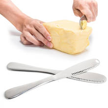 Cuchillo multifuncional para mantequilla, utensilio práctico de acero inoxidable para pan, crema, mantequilla, mermelada, esparcidor, queso, postre, cubiertos, herramienta de cocina 2024 - compra barato
