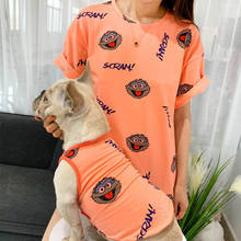 Ropa a juego para perros pequeños y medianos, disfraz de Bulldog Francés, Ropa para perros, Camiseta de algodón para perros 2024 - compra barato