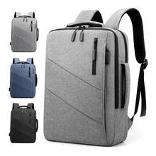 New High Quality Large Capacity 15.6 inch Daily School Backpack Multifunctional USB Charging Man Laptop Backpack for Teenager 2024 - buy cheap