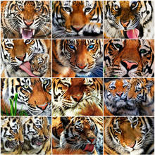Evershine Алмазная вышивка тигр вышивка крестом наборы 5D DIY Алмазная мозаика животные картины стразами полная выкладка декор для дома 2024 - купить недорого