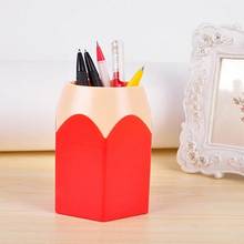 Hot sale!! Creative Pen Vase Pencil Pot Makeup Brush Holder Stationery Desk Tidy Container Gift Cup Makeup Brush Box 2020 NEW 2024 - buy cheap