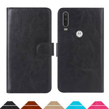 Capa carteira luxuosa para motorola, one action pu couro retrô dobrável capa magnética estilosa capas alça 2024 - compre barato