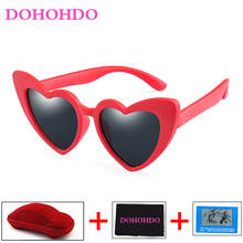 DOHOHDO Kids Sunglasses Polarized High Quality Children Sun Glasses Heart Silicone Flexible Safety Glasses UV400 Baby Eyewear 2024 - buy cheap