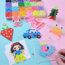 Rompecabezas 3d DIY para niños, Hama Perler juego de cuentas, bolas de regalo de Año Nuevo, 10 colores, 1100 Uds., 5mm 2024 - compra barato