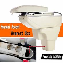 For Hyundai Accent Center console Arm Rest Armrest Box central Store content Storage box 2024 - buy cheap