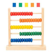 Montessori Children Math Learning Educational Toy Wooden Five Gear Abacus Calculation Frame Kids Counter Calculation Abacus Toy 2024 - buy cheap