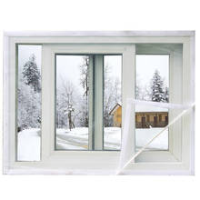Película de vidro de pvc para janela de inverno, filme decorativo personalizado para janela, filme de vidro transparente macio para cortina de janela, filme à prova de vento 2024 - compre barato