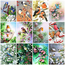 Diamond Painting 5d Square Birds Winter Embroidery Animal Rhinestones Home Decor Gift Handmade Cross Stitch Kits 5d Diy Crafts 2024 - buy cheap