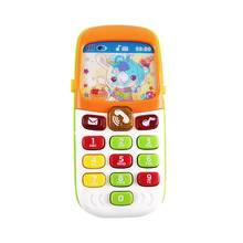 Электронный игрушечный телефон детский мобильный телефон Обучающие игрушки Музыкальный детский телефон лучший подарок для ребенка 2024 - купить недорого