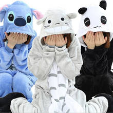 HKSNG Kigurumi Panda Onesies Totoro pijamas de franela de dibujos animados para adultos pijamas de animales Cosplay disfraces para Halloween fiesta de navidad 2024 - compra barato