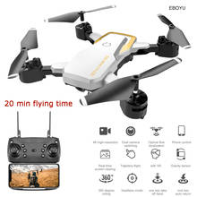 EBOYU-Dron teledirigido plegable LF609S, cuadricóptero con 4 canales, 2,4 Ghz, 4K, WiFi, cámara FPV, mantenimiento de altitud, modo sin cabeza, retorno de una tecla, RTF 2024 - compra barato