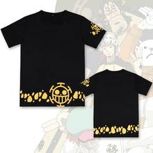 Camiseta cosplay de anime one piece, camiseta masculina e feminina casual de algodão, roupa de tamanho 2024 - compre barato