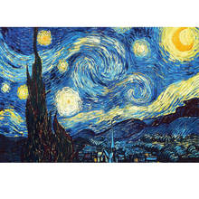 Pintura de diamantes 5D DIY para decoración del hogar, kits de punto de cruz de noche estrellada de Van Gogh, pintura al óleo abstracta, artesanía de resina para pasatiempo, DM2030 2024 - compra barato