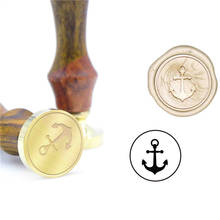 Sea Anchor Wax Seal Stamp Wedding Kit Invitation B116 Custom Wax Stamp Initial Wood Handle DIY Metal 2024 - buy cheap