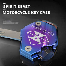 Capa para chave de motocicleta spirit beast, capa de alumínio para scooter suzuki yamaha 2024 - compre barato