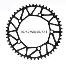 Chainwheel tooth single plate Aluminum Alloy Chain Wheel 130mm BCD 50T 52T 54T 56T 58T Chainring Black/Silver Cranks Bike Parts 2024 - buy cheap