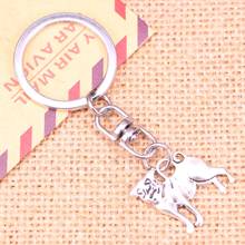 New Fashion Keychain 20x22mm dog pug Pendants DIY Men Jewelry Car Key Chain Ring Holder Souvenir For Gift 2024 - buy cheap