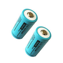 Литий-ионная аккумуляторная батарея CR123A 123A CR123 ICR16340, 700 мАч, 3,7 в, 2 шт. 2024 - купить недорого