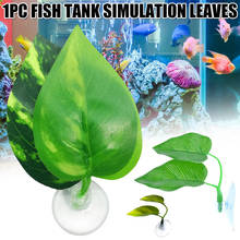 Simulação de folhas ornamentais de duas camadas, para betta, descanso de peixes, lagoa, manta para aquário, tanque de peixes, xh 2024 - compre barato