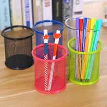 Creative Metal Mesh Pen Holder Pencil Ruler Holder Desk Organizer for Pens Stationery School Supplies Office Storage Accessories 2024 - buy cheap