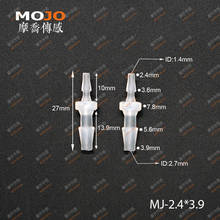 2020 Free shipping!(10pcs/Lots) MJ-S2.4x3.9 straight-through joint 2.4mm to 3.9mm connector pipe fitting 2024 - buy cheap