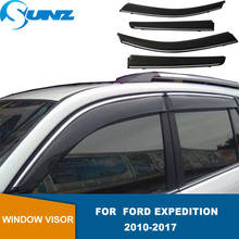 Side Window Deflector For Ford Expedition 2010 2011 2012 2013 2014 2015 2016 2017 4pcs Sun Rain Deflector Weather Shield SUNZ 2024 - buy cheap