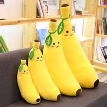 Плюшевый банан набитые подушки супер мягкие обнимающие игрушки фруктовый дизайн украшения подарки 2024 - купить недорого