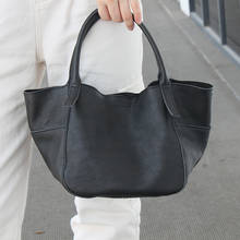 Classic Designer Handbags Women Tote Bags Natural Cowhide Shoulder Crossbody Bag Female Genuine Leather Bucket Top-Handle Bags 2024 - buy cheap