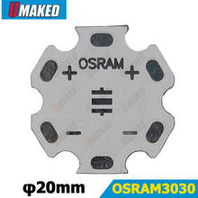 LED PCB de 20mm para chips OSRAM 3030, base de placa de aluminio, disipador de calor, luz led artesanal 2024 - compra barato
