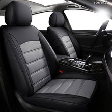 FUZHKAQI Custom Leather car seat cover set For VW UP! Golf Polo Caravelle Multivan Sharan Passat Variant T-ROC T-Cross car seats 2024 - buy cheap