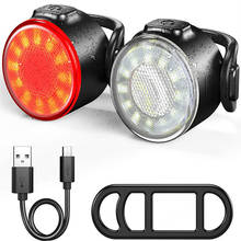 Bicycle Lights USB Rechargeable Mountain Bike Taillight Waterproof COB Safety Warning Cycling Headlight Night Lamp 2024 - buy cheap