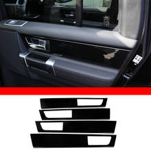 Para land rover discovery 4 lr4 2010-16 abs preto porta do carro interior decoração capa quadro guarnição adesivos de carro acessórios 2024 - compre barato