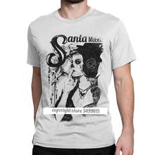 Camisetas de algodón Premium para hombre, camisa con estampado de Santa Muerte, gótico, Calavera mexicana, Camisas de Fitness 2024 - compra barato