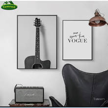 Modern Guitar Music Poster Vintage Posters And Prints Canvas Oil Painting Wall Art Picture For Living Room Decor No Frame 2024 - buy cheap