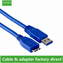 Кабель USB 3,0 типа A к Micro B, кабель USB 0,3 для быстрой синхронизации данных для внешнего жесткого диска HDD 0,6 м/1,5 м/1 м/3 м/5 м 2024 - купить недорого