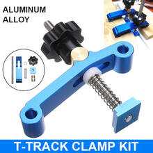 New Aluminum Alloy Woodworking Quick Acting Hold Down T-slot T-track Clamp Kit Woodworking Tool kit Set Of Tools 2024 - buy cheap