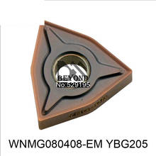 Original WNMG080408-EM YBG205 WNMG 0804 080408 Carbide Inserts Lathe Cutter CNC Tools Turning Tool 2024 - buy cheap