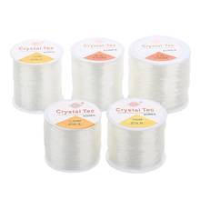 Strong Stretchy Elastic Ropes White Crystal String Cord 55/80/100m/roll Beading Wire Thread DIY Jewelry Bracelet Necklace Making 2024 - buy cheap