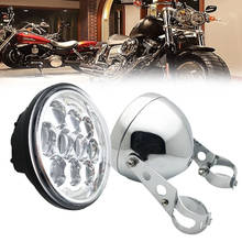 Farol de moto de 5.75 polegadas, led, 5 3/4 "drl 80w, lâmpada com 3/4 polegadas, carcaça, acabamento 2024 - compre barato