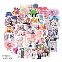 ¡50 piezas de Manga Shugo Chara! Pegatinas para guitarra, equipaje, portátil, monopatín, coche, impermeable, grafiti, calcomanía, juguetes clásicos para niños 2024 - compra barato