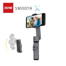 Ручной Карманный стабилизатор Zhiyun Smooth X Gimbal Sefie Stick для смартфона iPhone11Pro/Max для Android Samsung S10 VS Vimble 2 2024 - купить недорого
