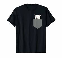Camiseta feminina aborrecida de gatinho fundido 2024 - compre barato