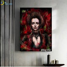 Pintura de diamante 5D para decoración de pared, cuadro de mujer vampiro abstracto, Cuadrado completo, redondo, bordado de mosaico de punto de cruz 2024 - compra barato