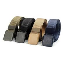 POM Smooth Buckle Men's Belt New Nylon-like Thickened Security Military Training Belt Fashion Leisure Outdoor Sports Accessories 2024 - buy cheap